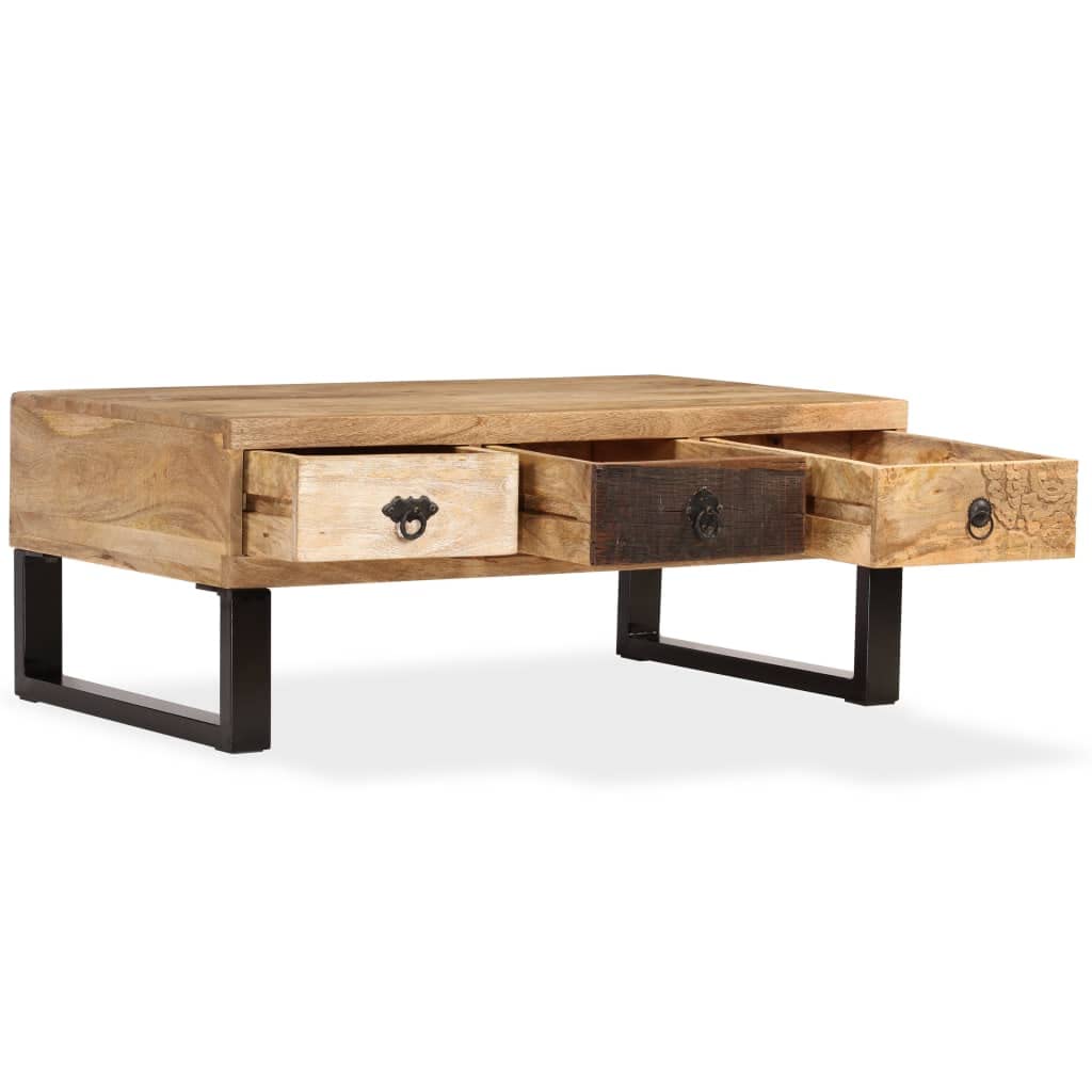 Coffee Table with Storage Open Shelves P53272
