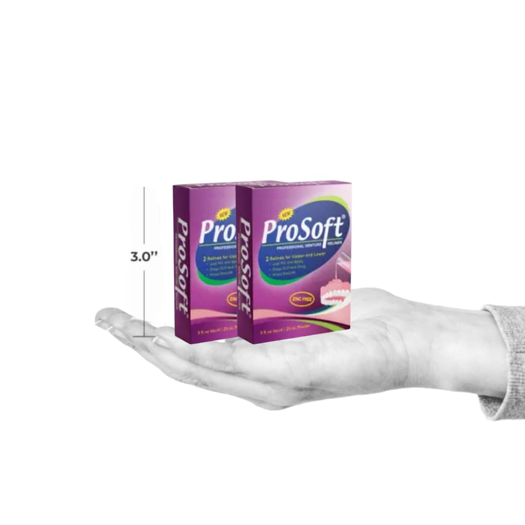 Denture Reline Kit, Soft Reliner, Zinc-Free, 4 Applications H36533
