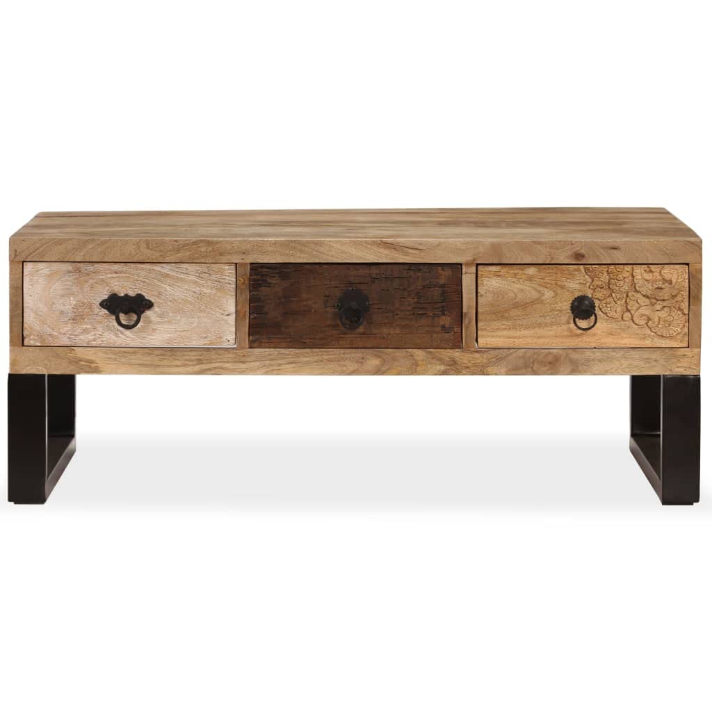 Coffee Table with Storage Open Shelves P53272