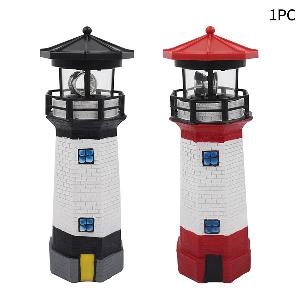 Solar Lighthouse Rotating Beacon Light P777