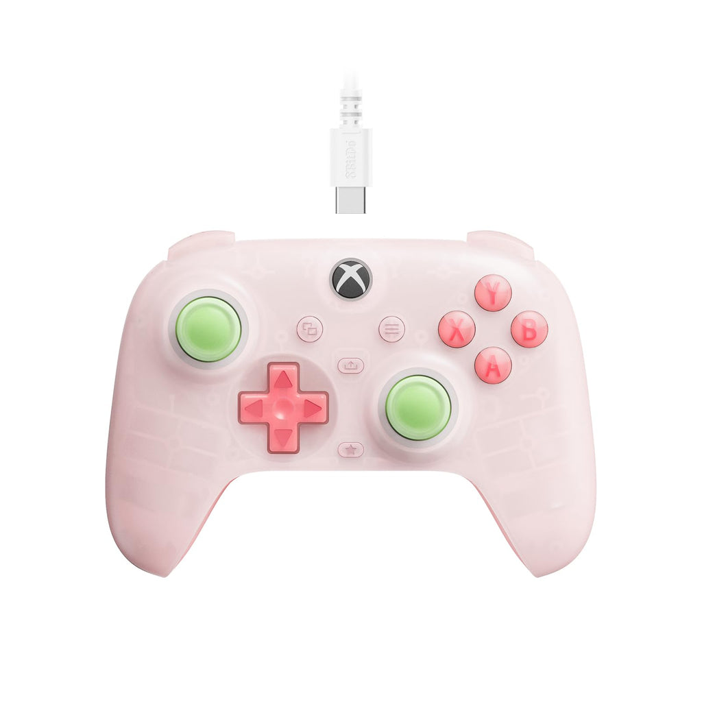 Wired Controller with RGB Lighting, Hall Effect Joysticks and Triggers, Translucent Pink W918758