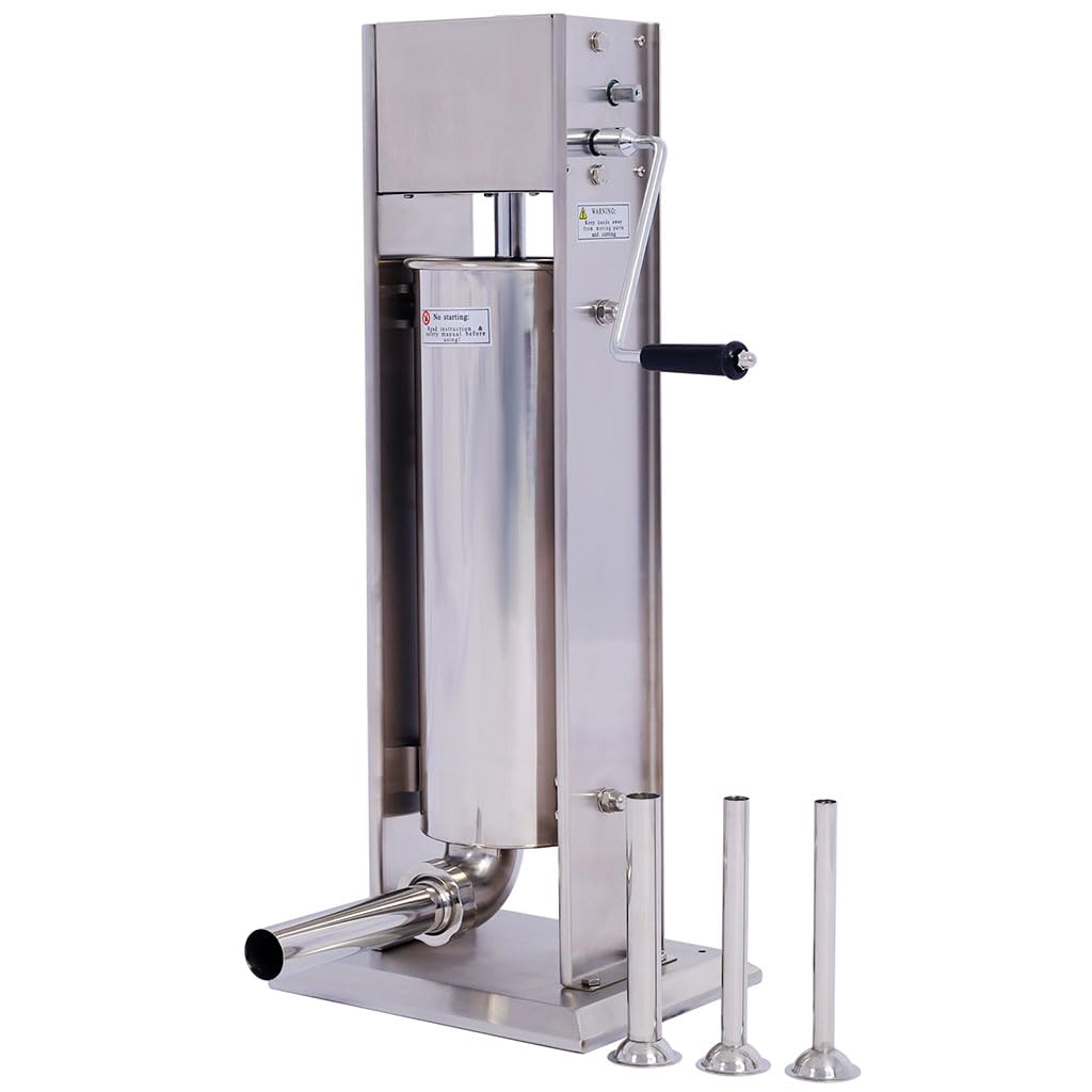 7L Stainless Steel Vertical Sausage Stuffer T2088
