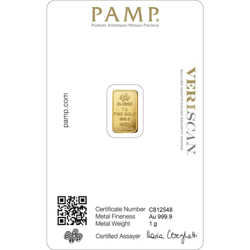 1 gram Gold Minted Bar S462701