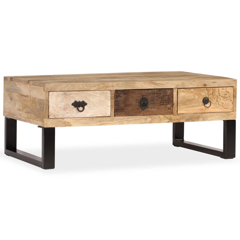 Coffee Table with Storage Open Shelves P53272