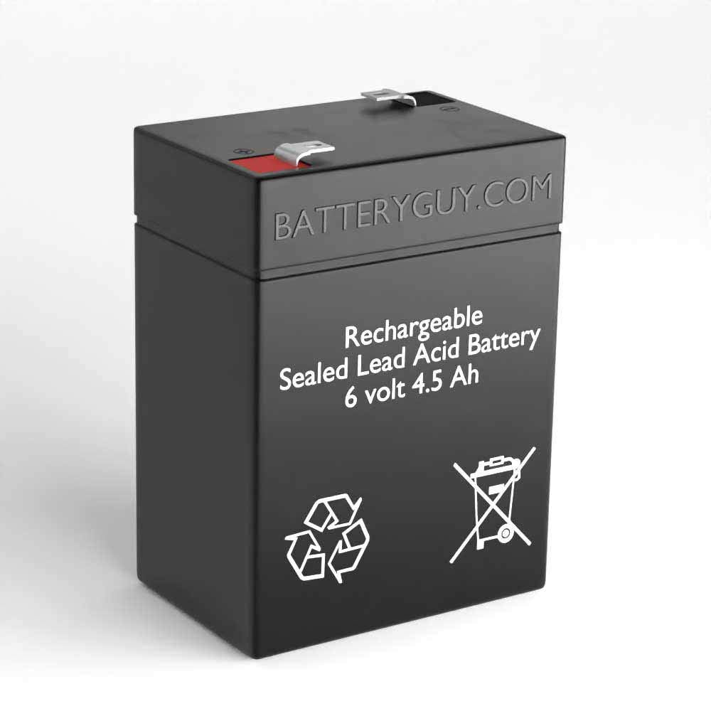 6V 4.5Ah SLA Rechargeable Batteries Qty of 2 U5395