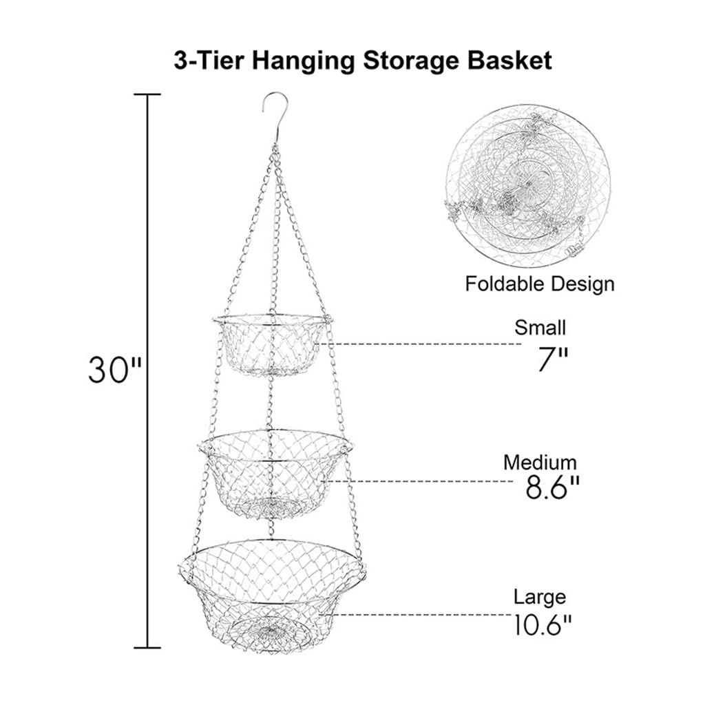 3 Tier Hanging Fruit Basket K54715