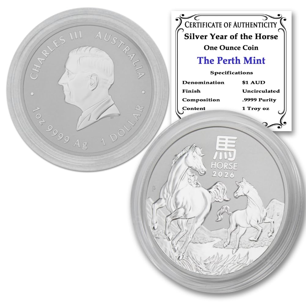 1 oz Australian Silver Lunar Year of the Horse Coin V1538