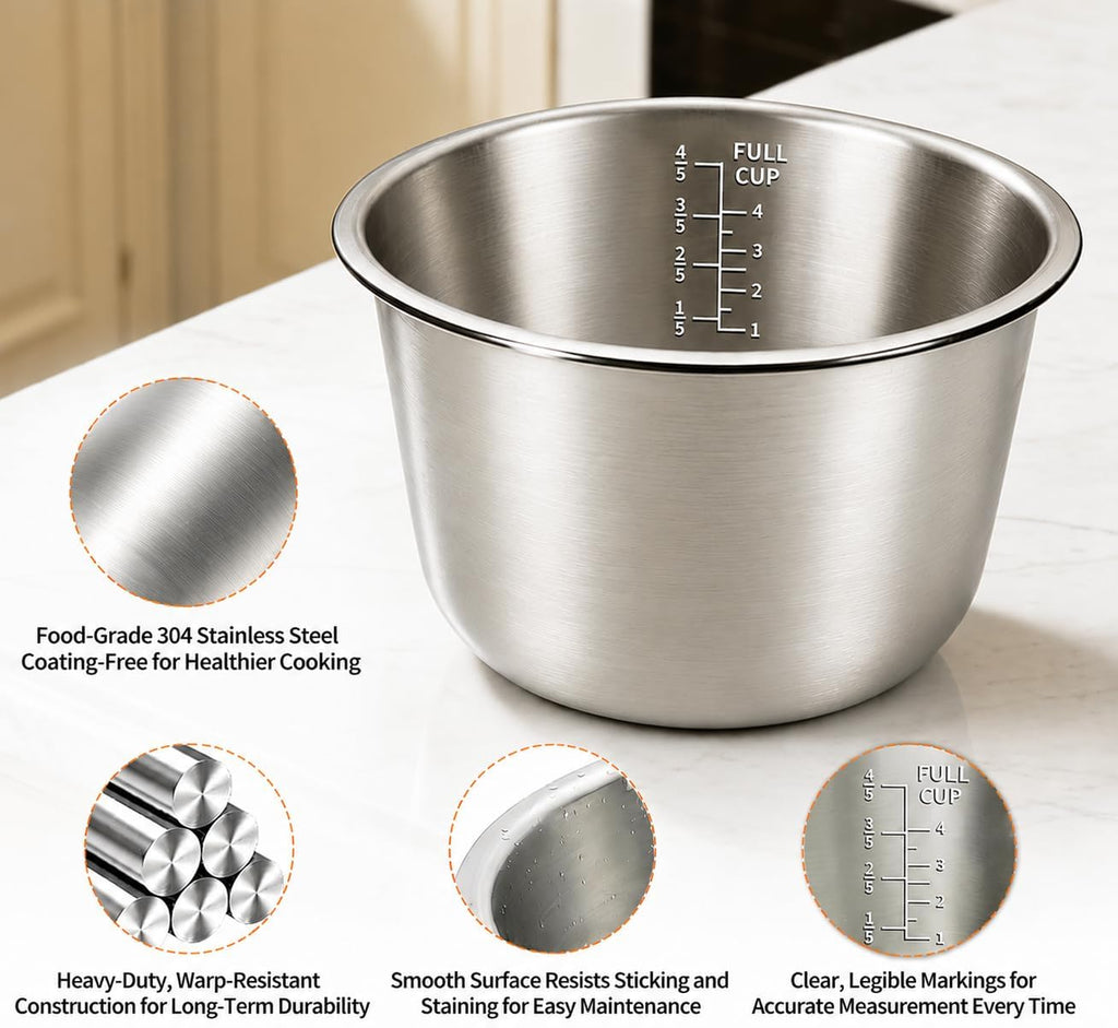 Stainless Steel Replacement Inner Pot Bowl Q96517