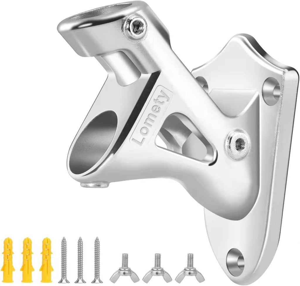 Stainless Steel Heavy Duty Flag Pole Holder Wall Mount Bracket 2 Positions C4120