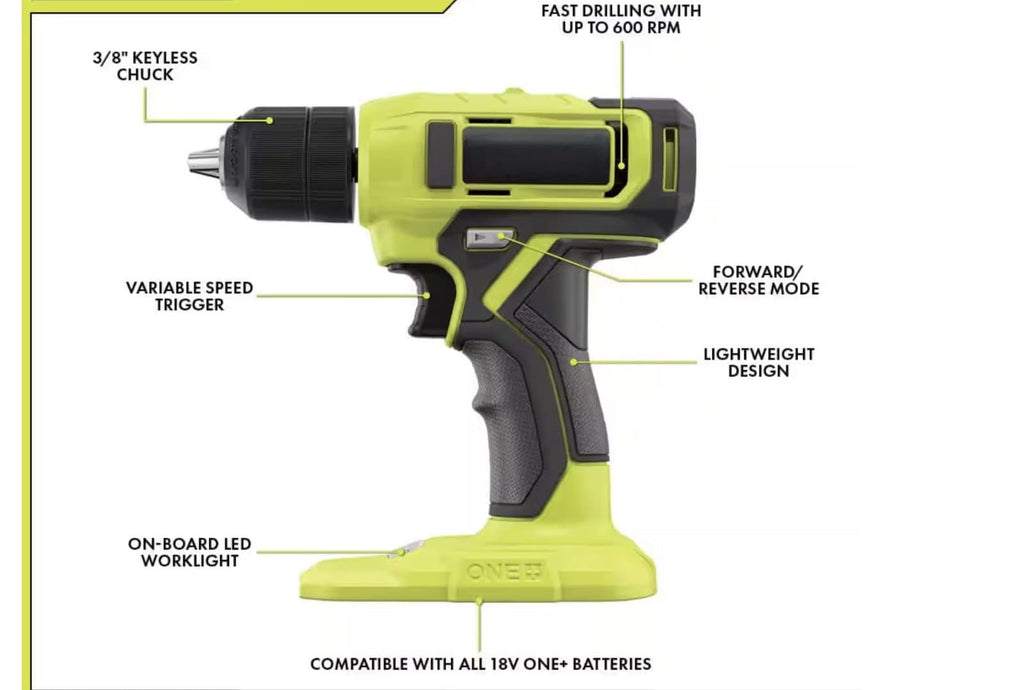 18V Cordless Combo Kit Multi-Tool 3/8" Drill Driver I704