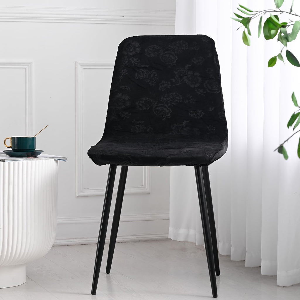 Stretch Removable Jacquard Dining Chair Covers Set A7229