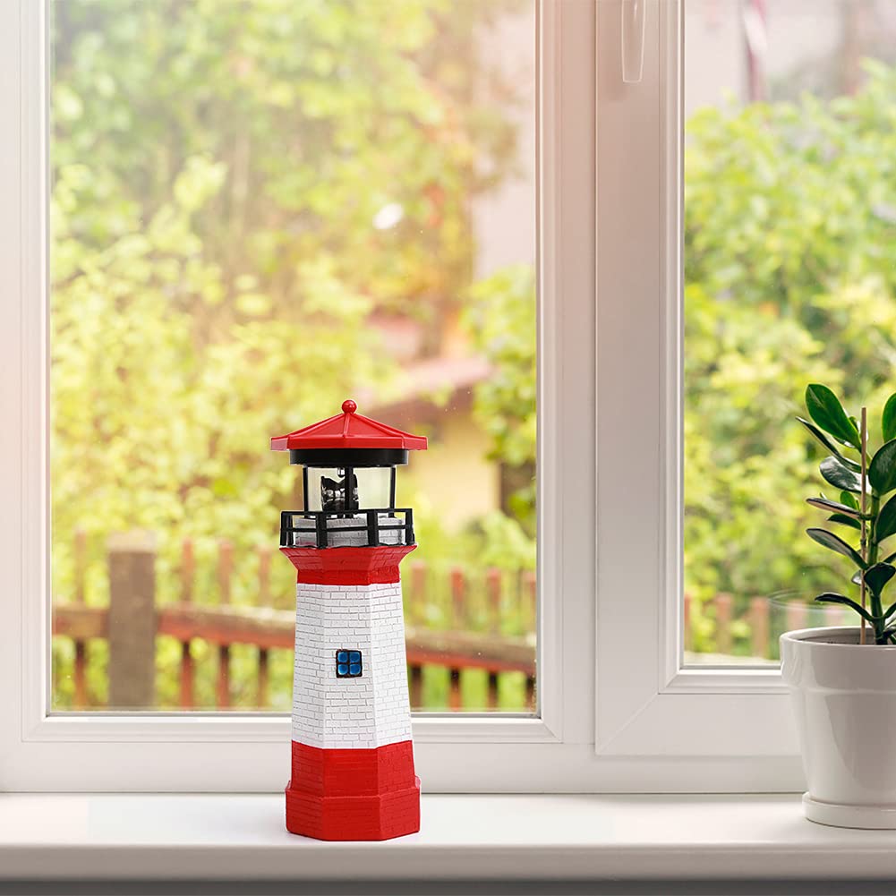 Solar Lighthouse Rotating Beacon Light P777