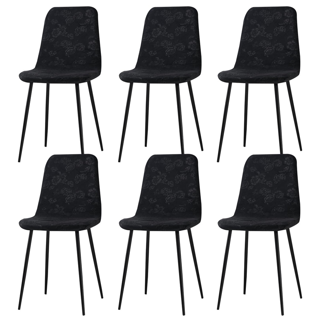 Stretch Removable Jacquard Dining Chair Covers Set A7229