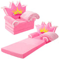 Pink 2 in 1 Fold Out Couch Set with Flannel Blanket K3373