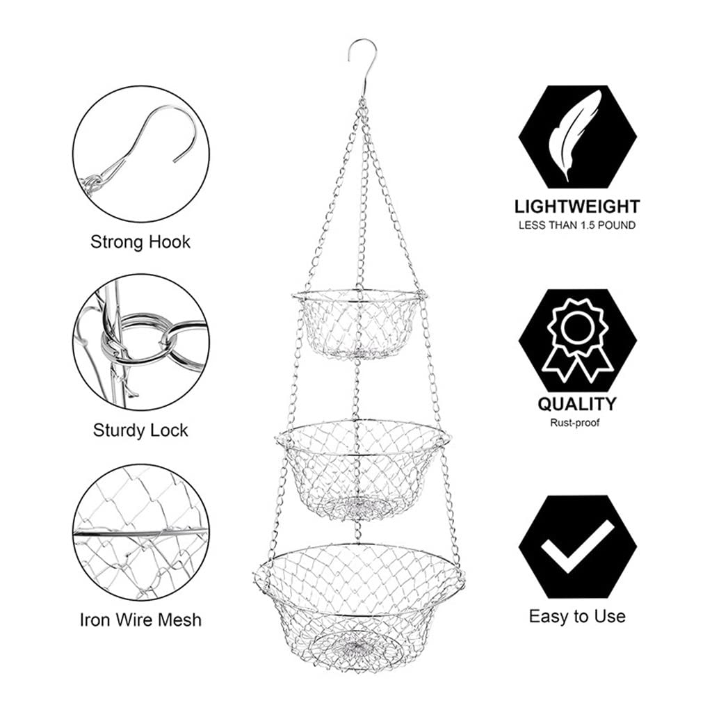 3 Tier Hanging Fruit Basket K54715