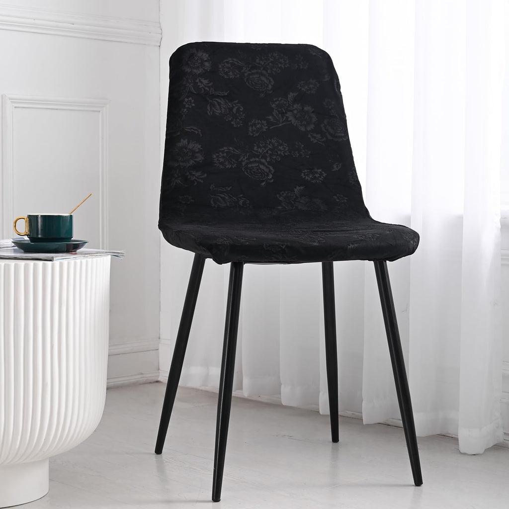 Stretch Removable Jacquard Dining Chair Covers Set A7229