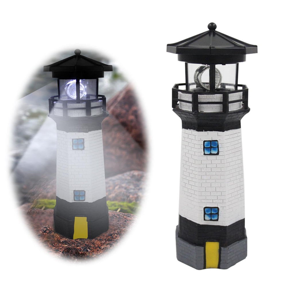 Solar Lighthouse Rotating Beacon Light P777