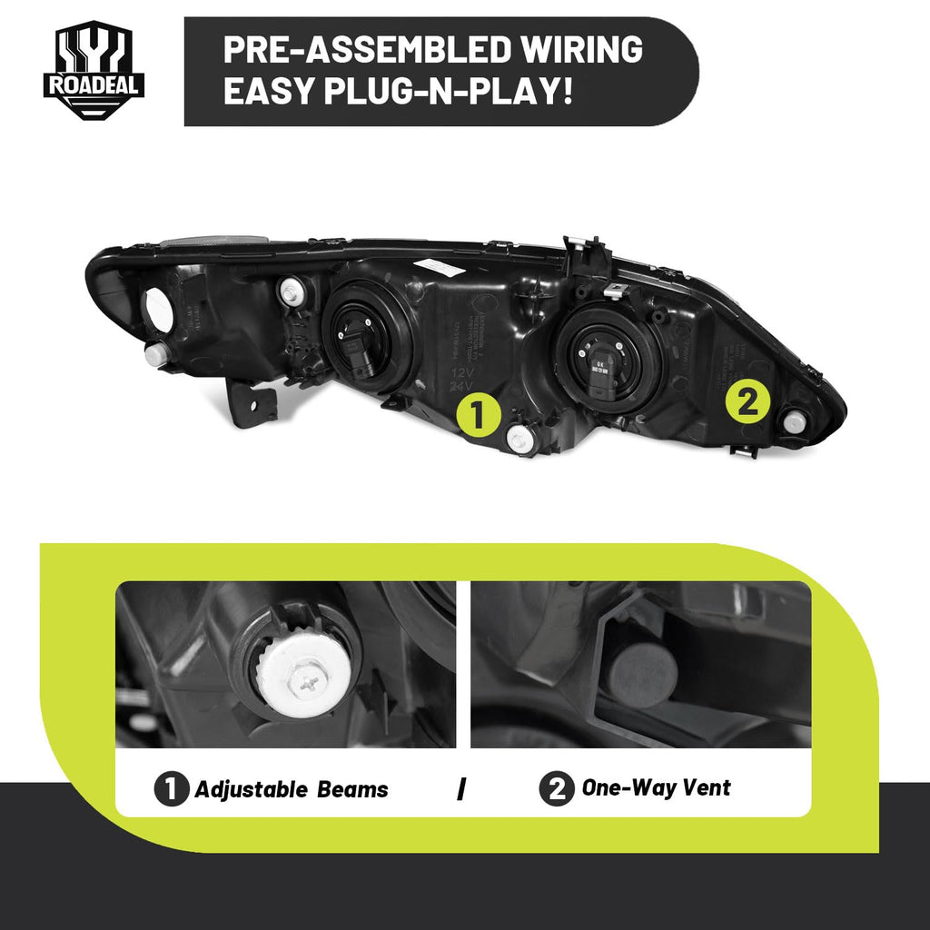 Headlights for Honda Civic 4-Door P87622