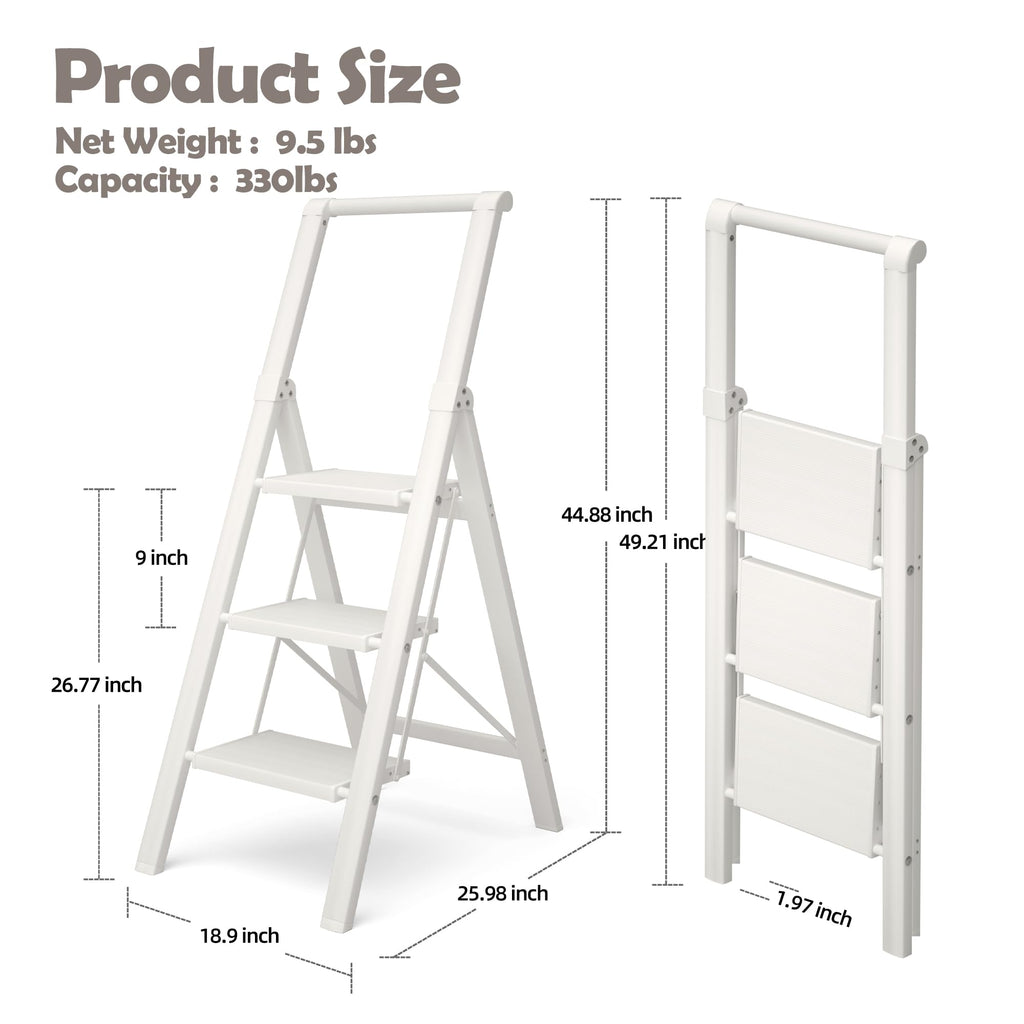 Aluminum 3 Step Ladder D531
