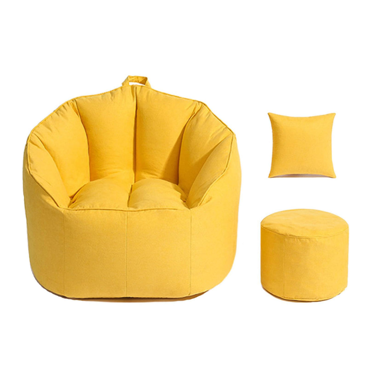 Yellow Bean Bag Chair Cover M102635