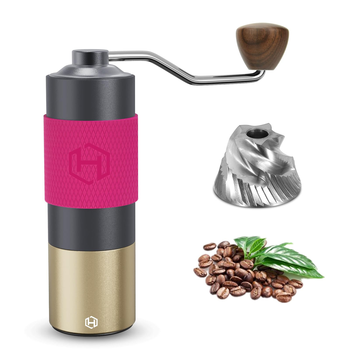 Manual Coffee Grinder 30g CNC Stainless Steel Conical Burr Q32007