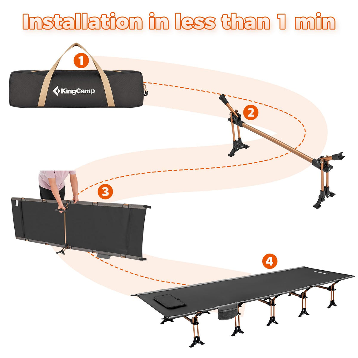 Lightweight Camping Cot N663