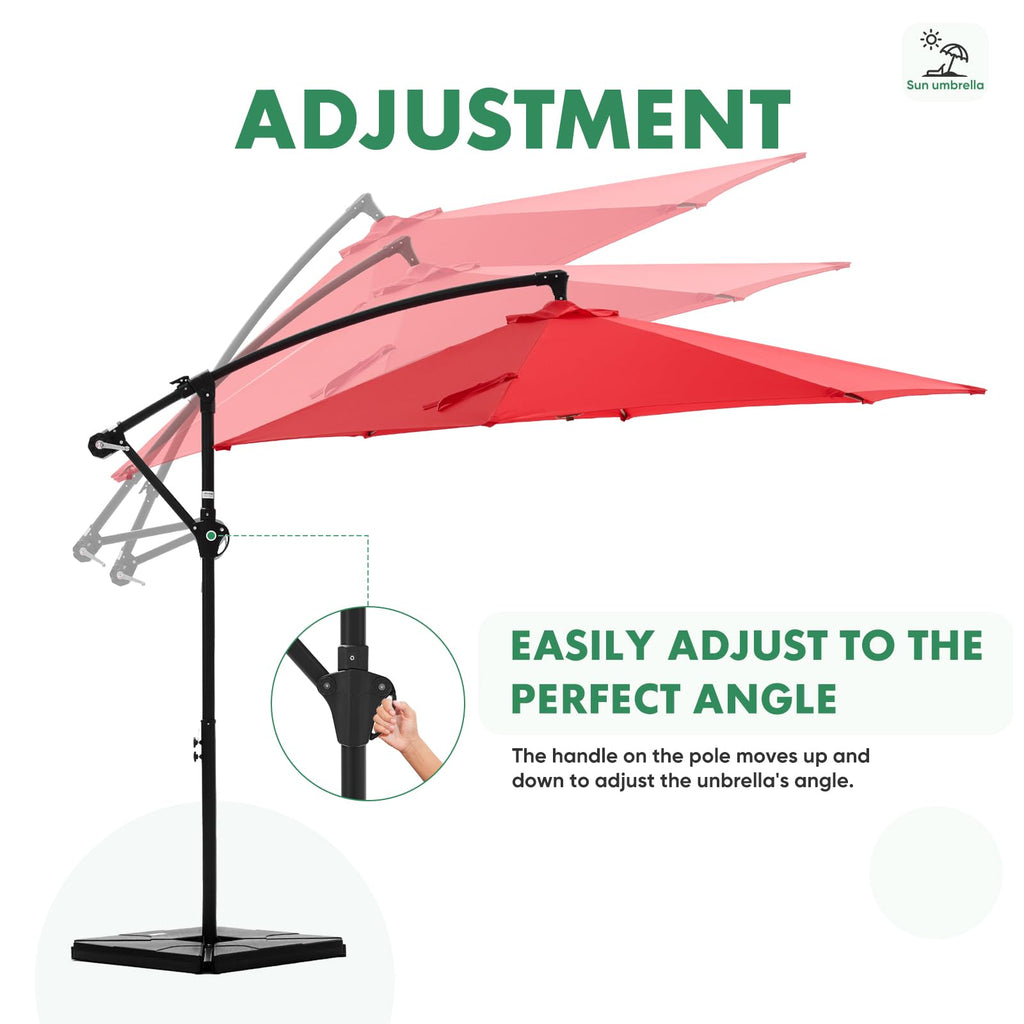 10FT Cantilever Patio Umbrella Y884