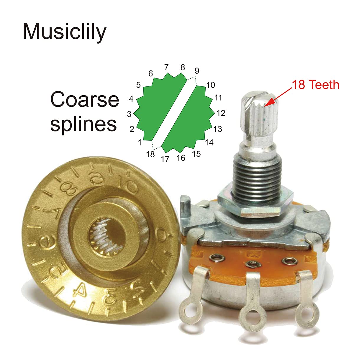 Black Volume Knobs K2555