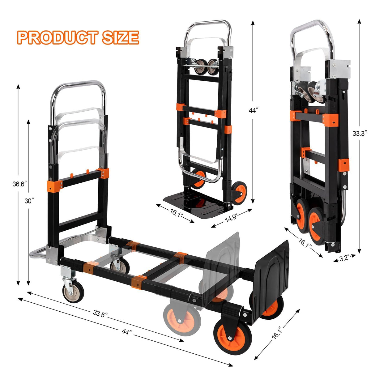 3-in-1 Folding Hand Truck Dolly E37537