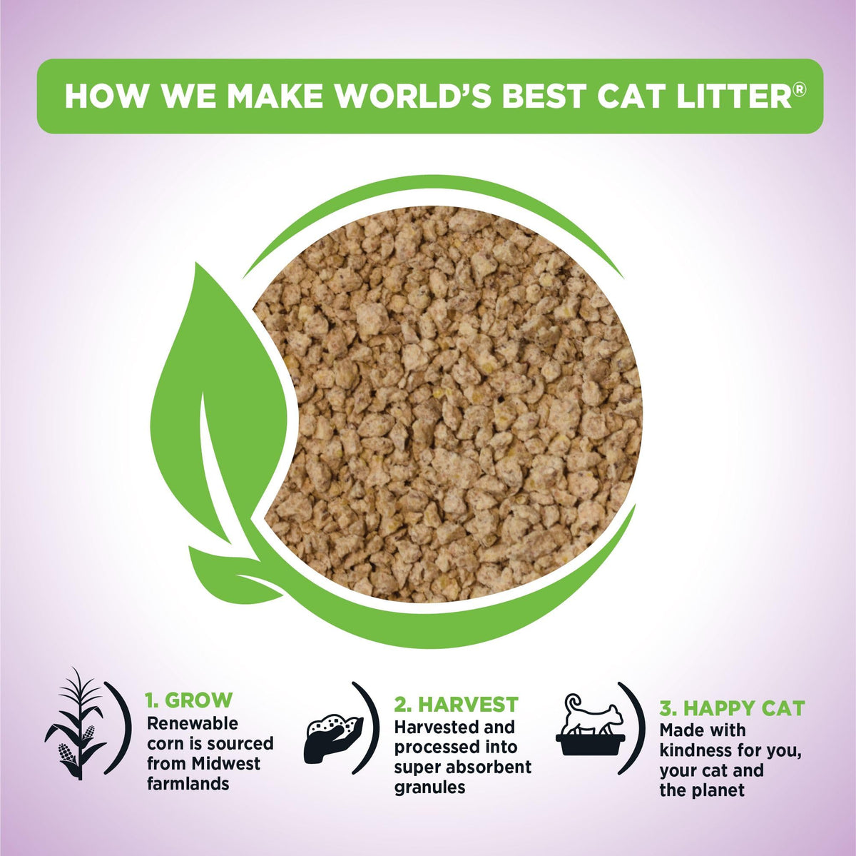 Lavender Cat Litter 15 lb Bag H60151
