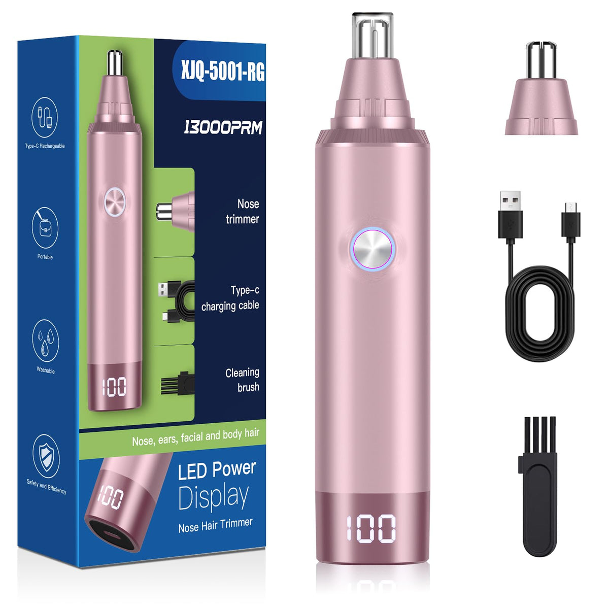 USB Rechargeable Electric Ear and Nose Hair Trimmer T68566
