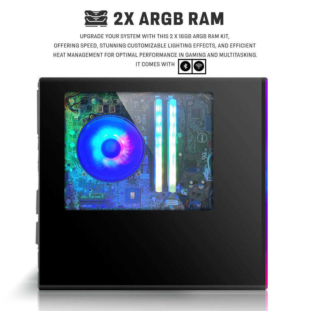 Intel Core i5 32GB RAM 2TB SSD Desktop PC with 24 Inch Curved Monitor G831386