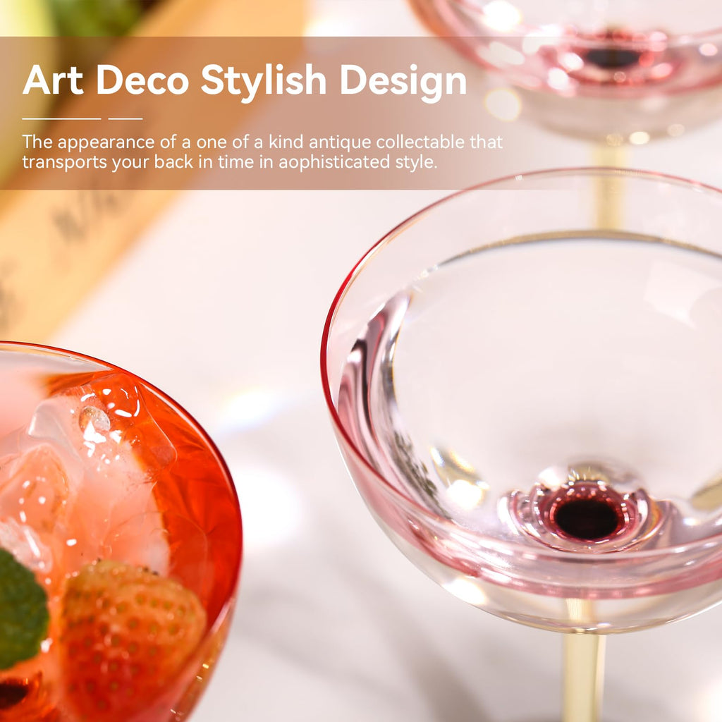 Pink Martini Glasses Set of 6 X20973