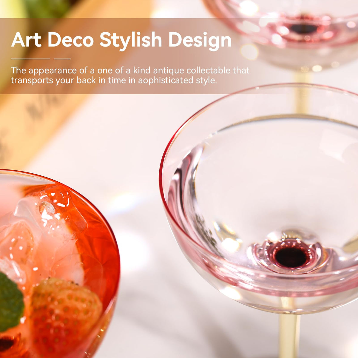 Pink Martini Glasses Set of 6 X20973