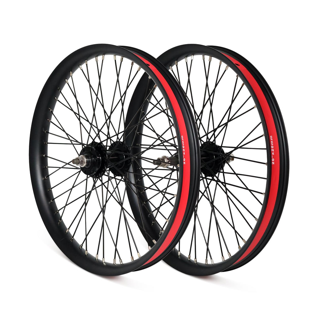 20"/26" Heavy Duty Bike Wheelset, Front and Rear, 12 Gauge 48 Spokes, Double Wall Aluminum Alloy Disc Brake MTB D94709