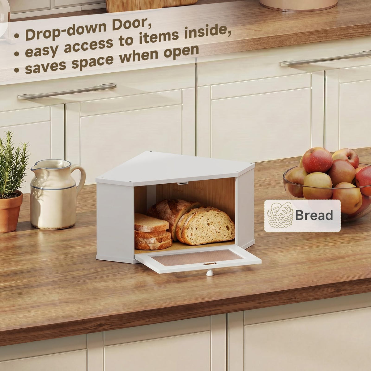 White Medium Bread Box R76921