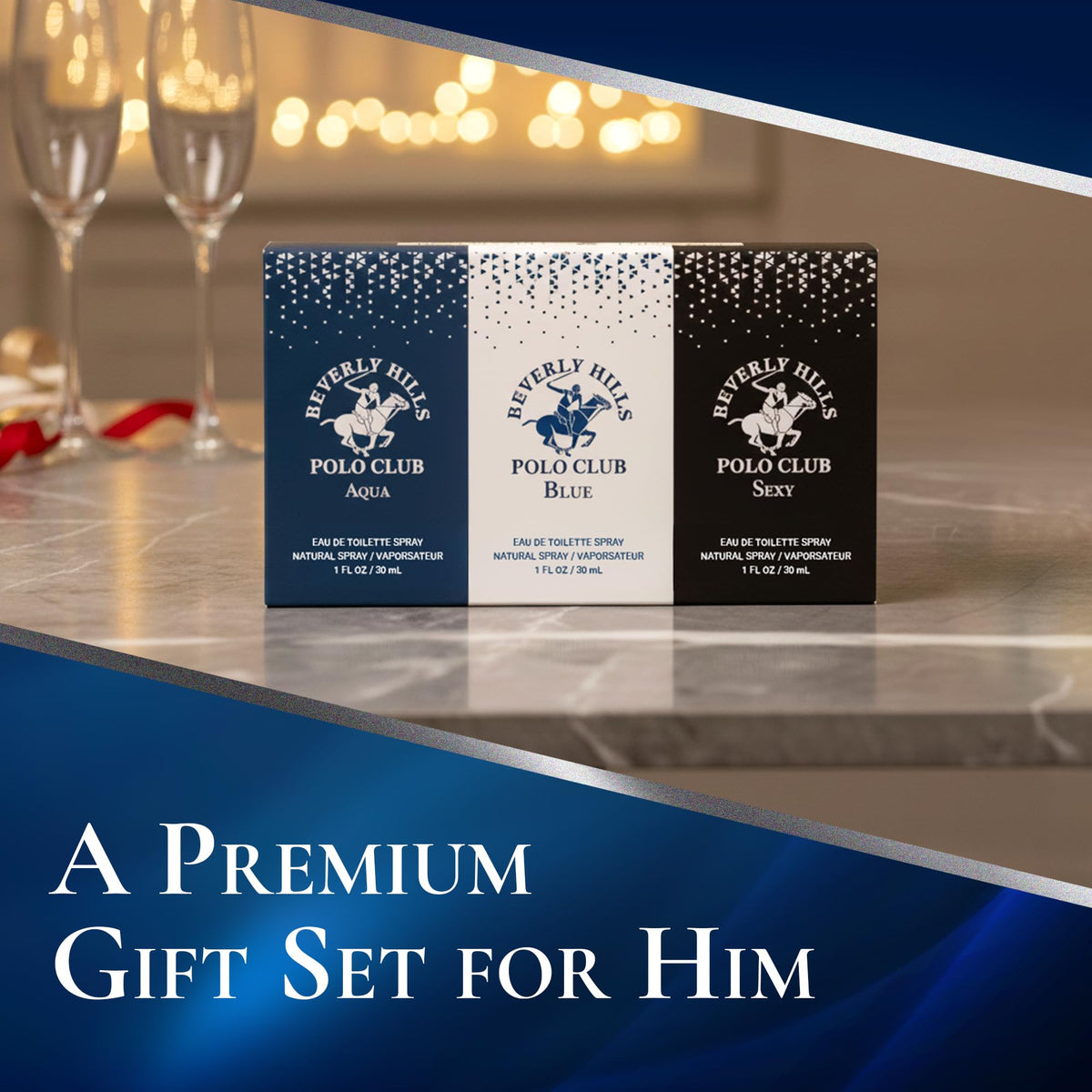 Men’s Eau de Toilette Gift Set 3 Piece 3 x 1 oz M613678