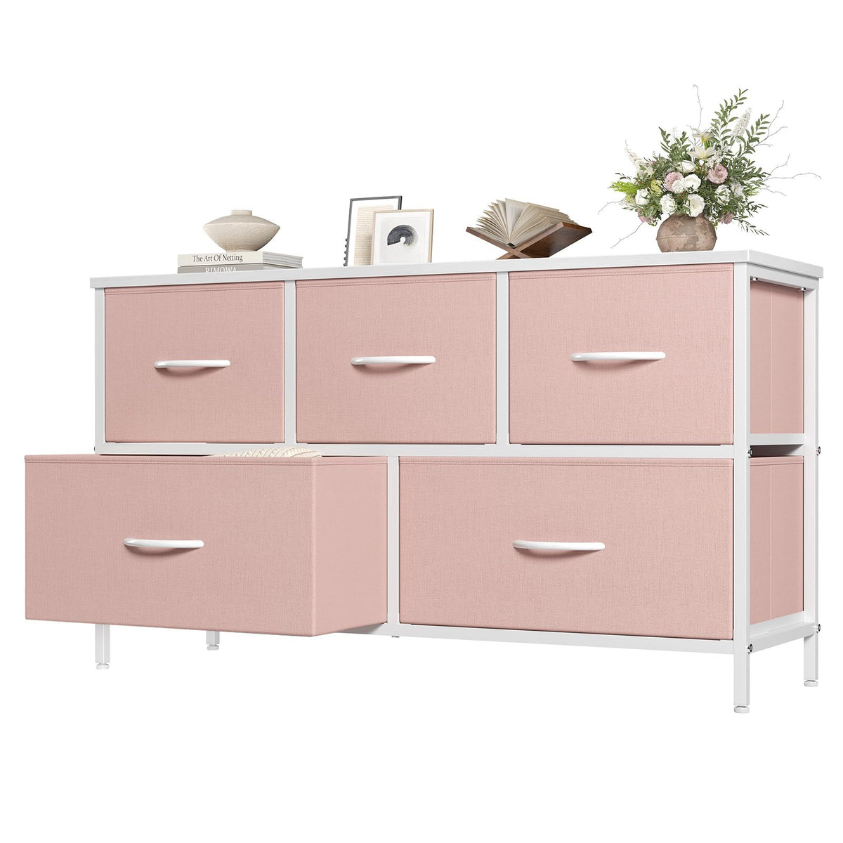 Pink 5 Drawer Dresser U959