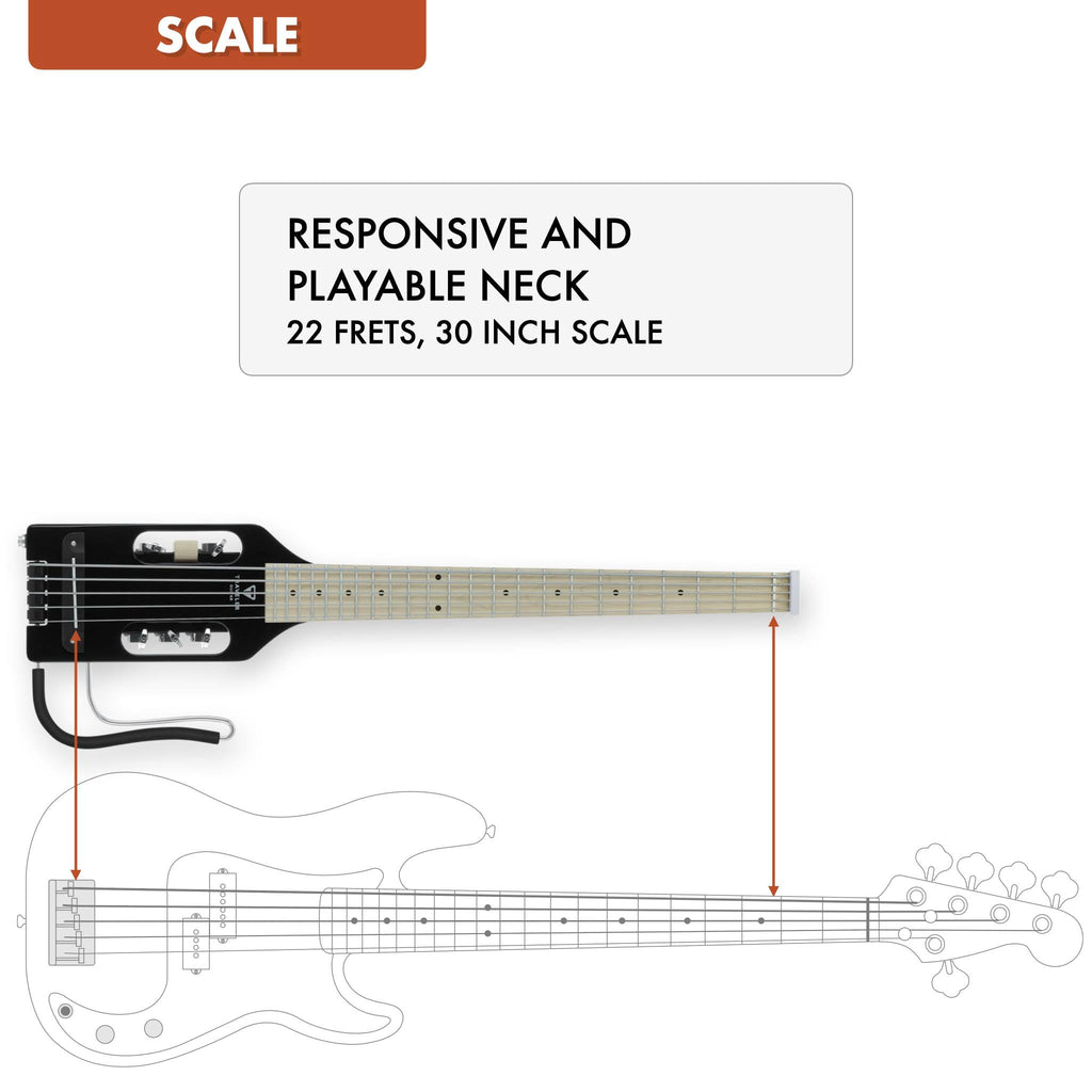 Gloss Black 5-String Bass Guitar P6472