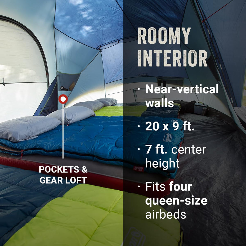 Large Family Tent with Rainfly & Carry Bag L42354