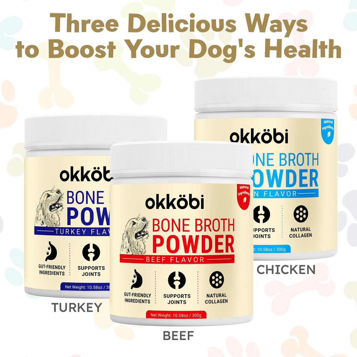 Beef Bone Broth Powder for Dogs J901