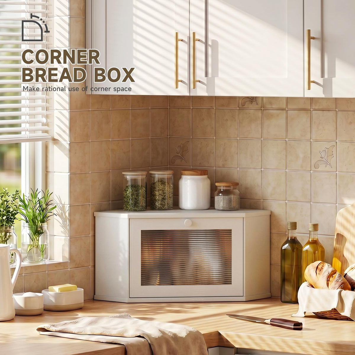 White Medium Bread Box R76921