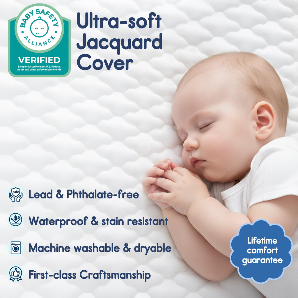 Waterproof Pack and Play Mattress 38"x26" White M698522