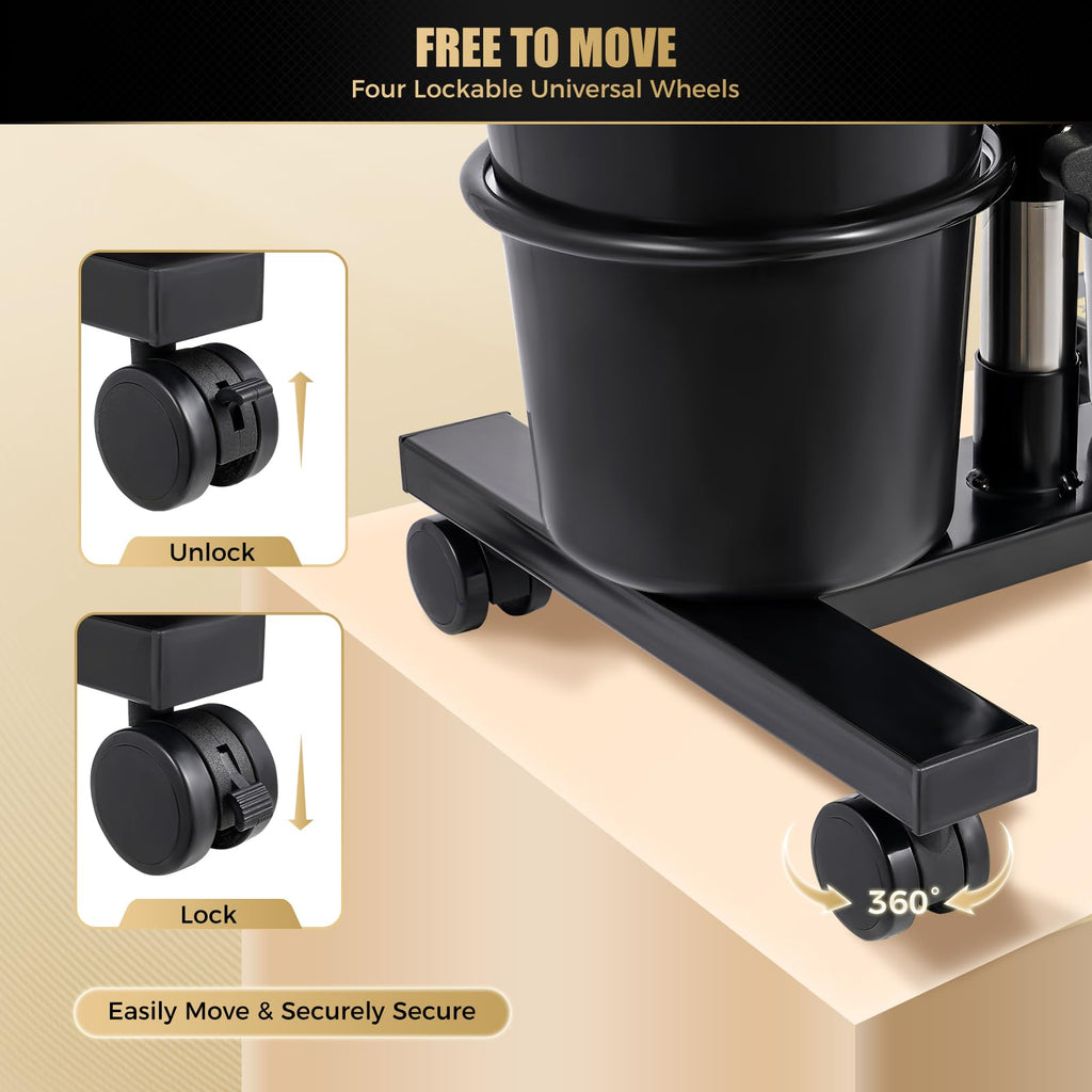 Portable Shampoo Bowl with Electric Pump, Adjustable Height Hair Washing Station with 2 Bucket O475
