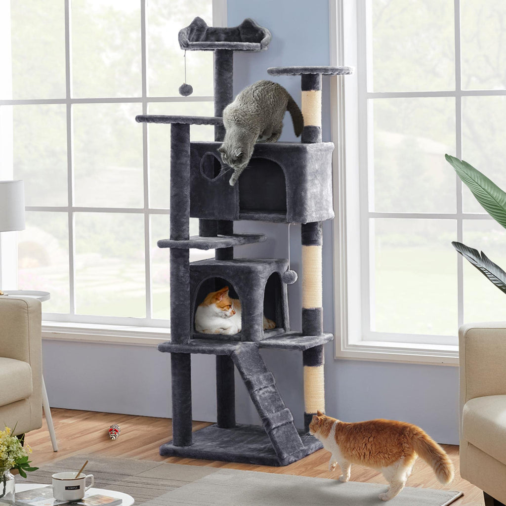 70in Cat Tree with Sisal Scratching Post A488