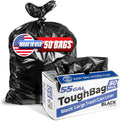 55 Gallon Heavy Duty Trash Bags, 50 Ct, Black, 1.2 Mil M9300