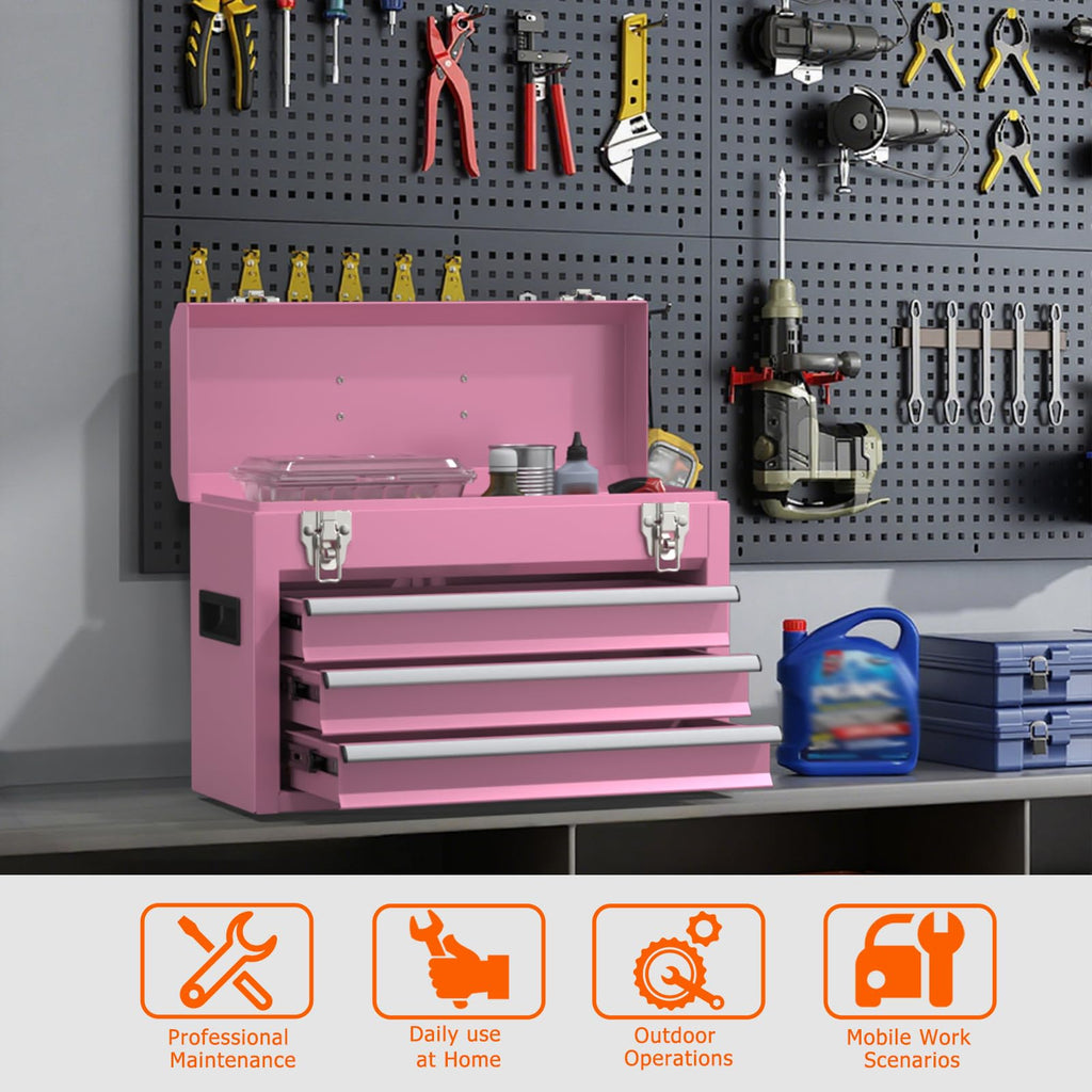 Portable Metal Tool Box with Drawers T5606