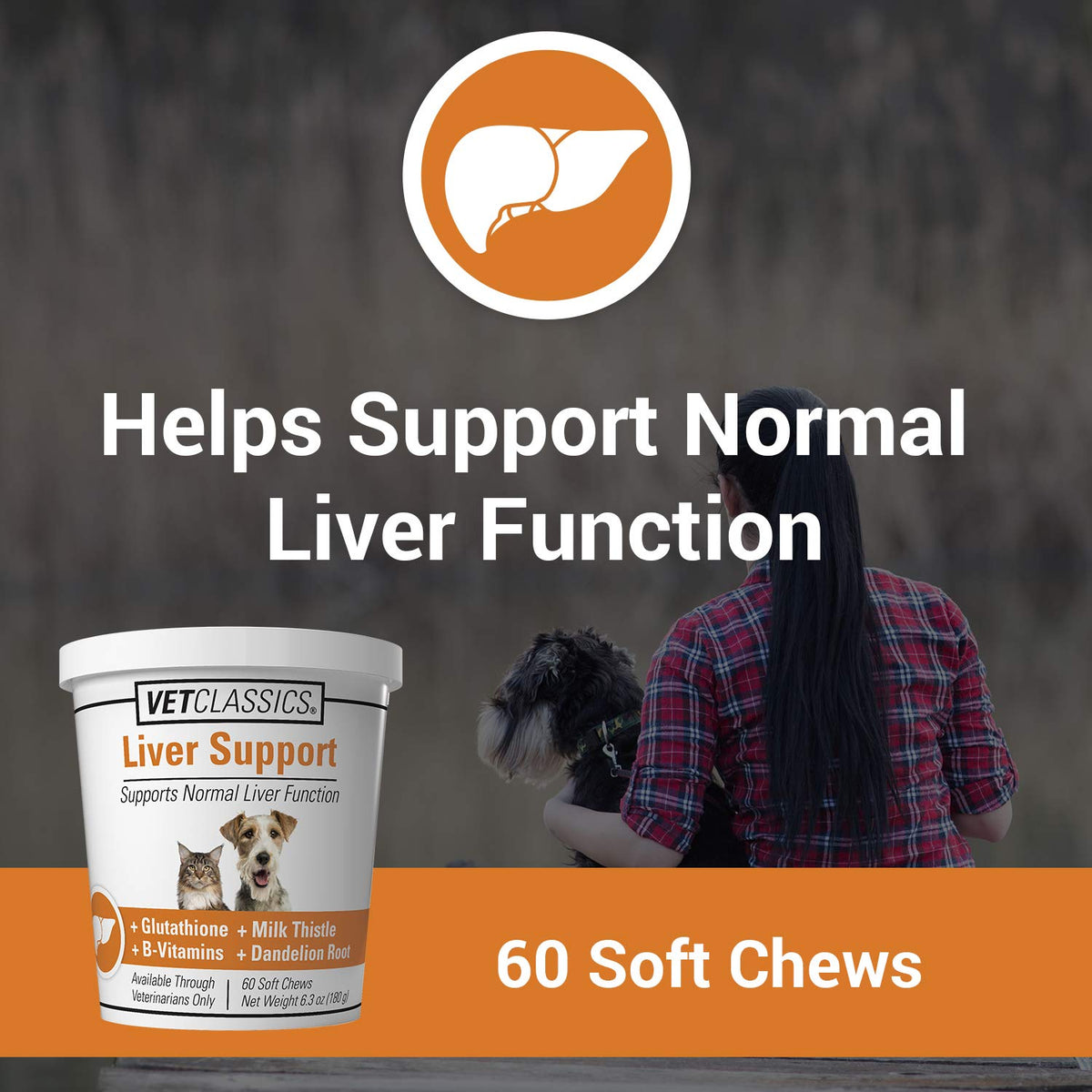 Liver Support Pet Health Supplement 60 Ct D369115