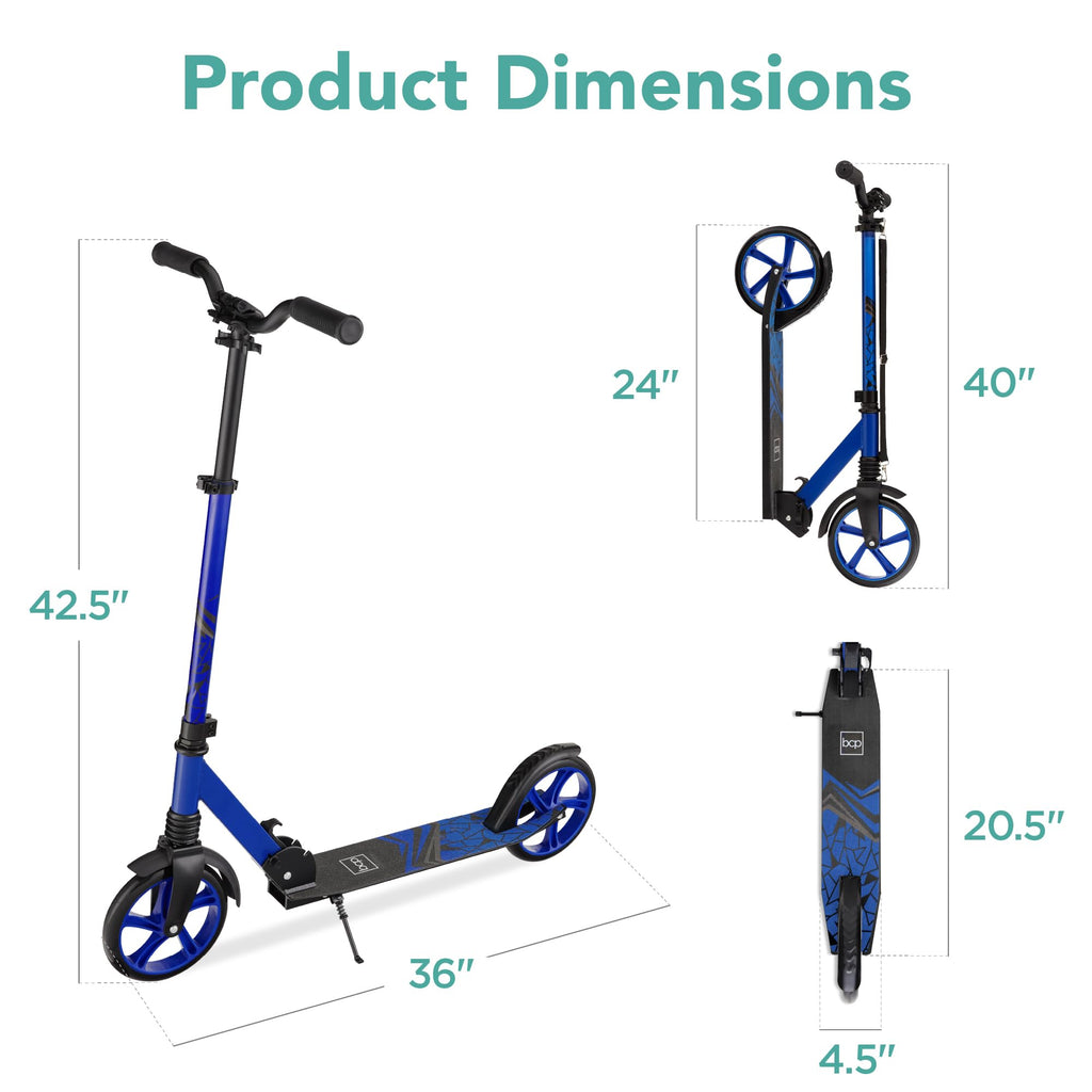 Foldable Large Wheel Kick Scooter with Suspension O5561