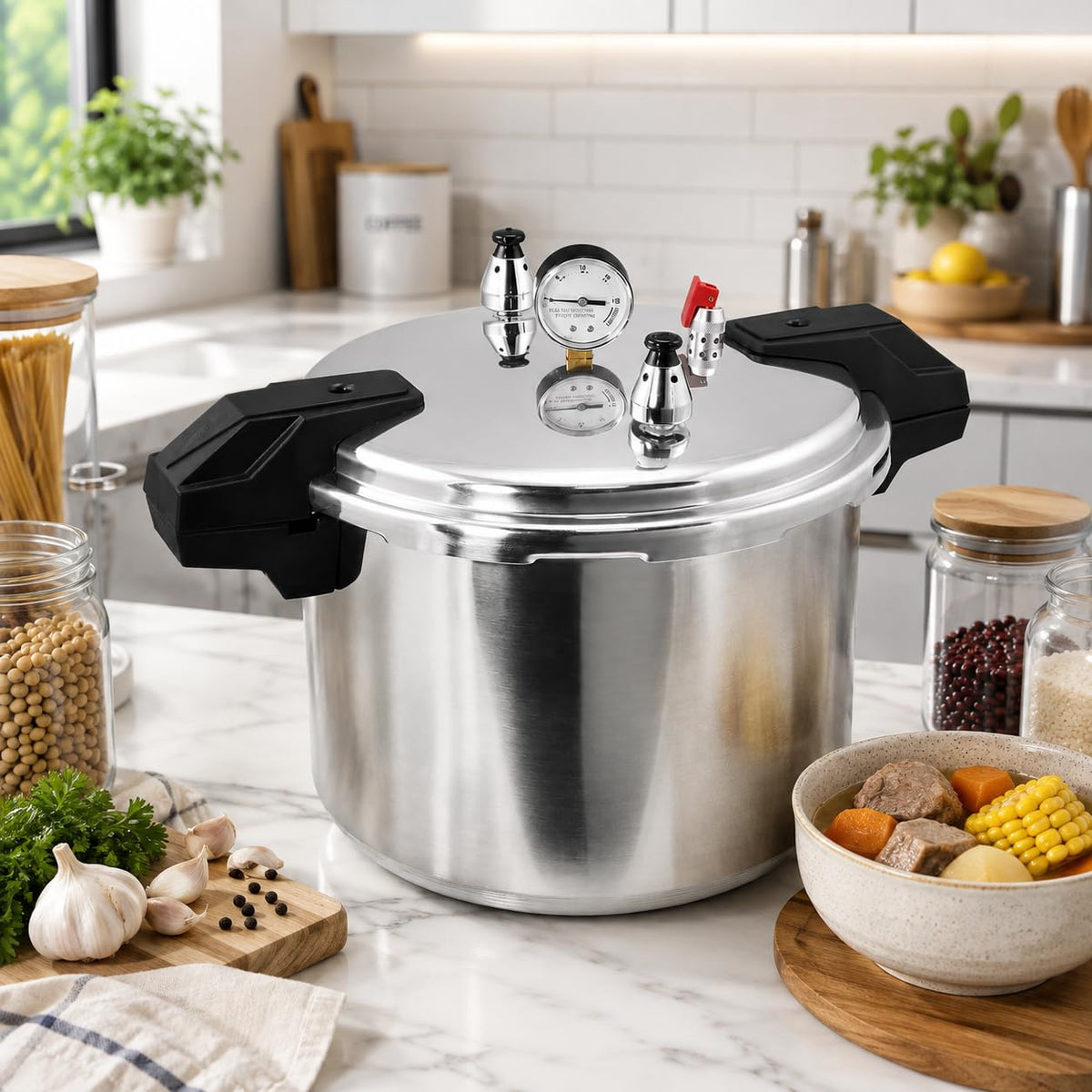 23 Qt Aluminum Pressure Cooker & Canner L7447